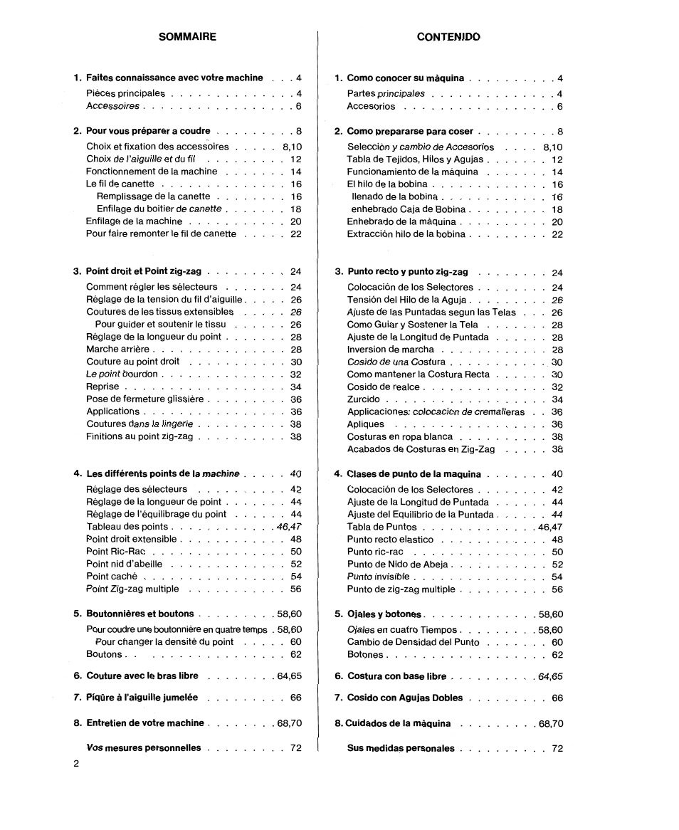 SINGER 9618 User Manual | Page 4 / 74