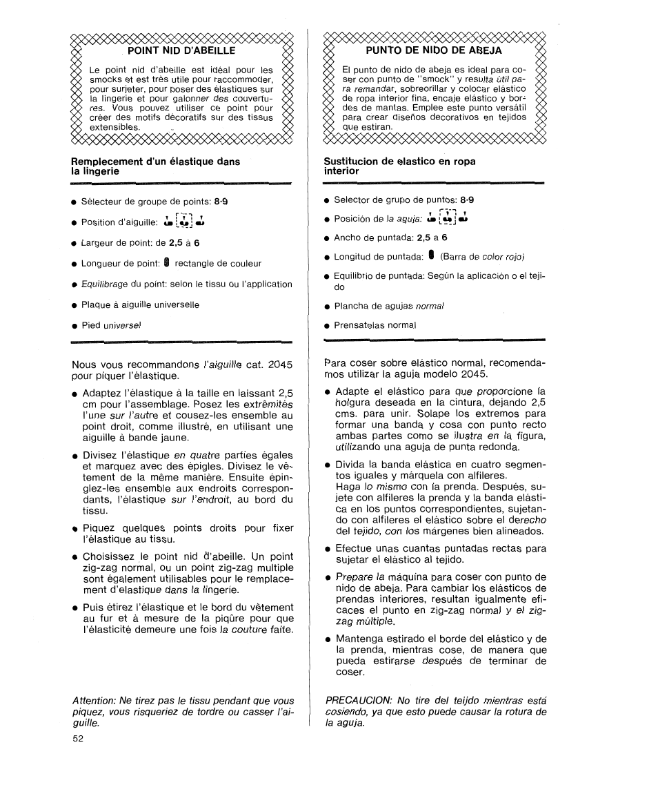 SINGER 9618 User Manual | Page 54 / 74