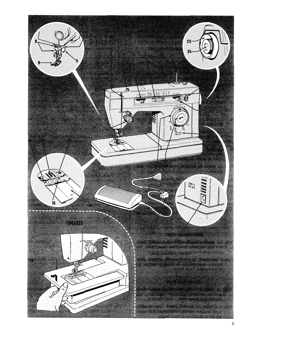 SINGER 9618 User Manual | Page 7 / 74