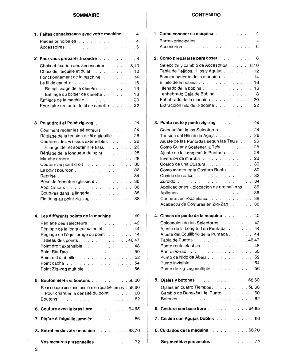 SINGER 9614 User Manual | Page 4 / 76