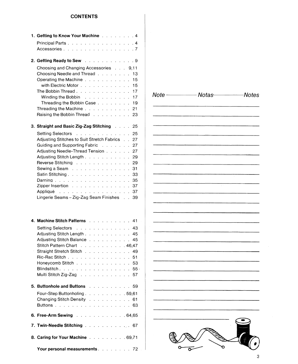 SINGER 9614 User Manual | Page 5 / 76