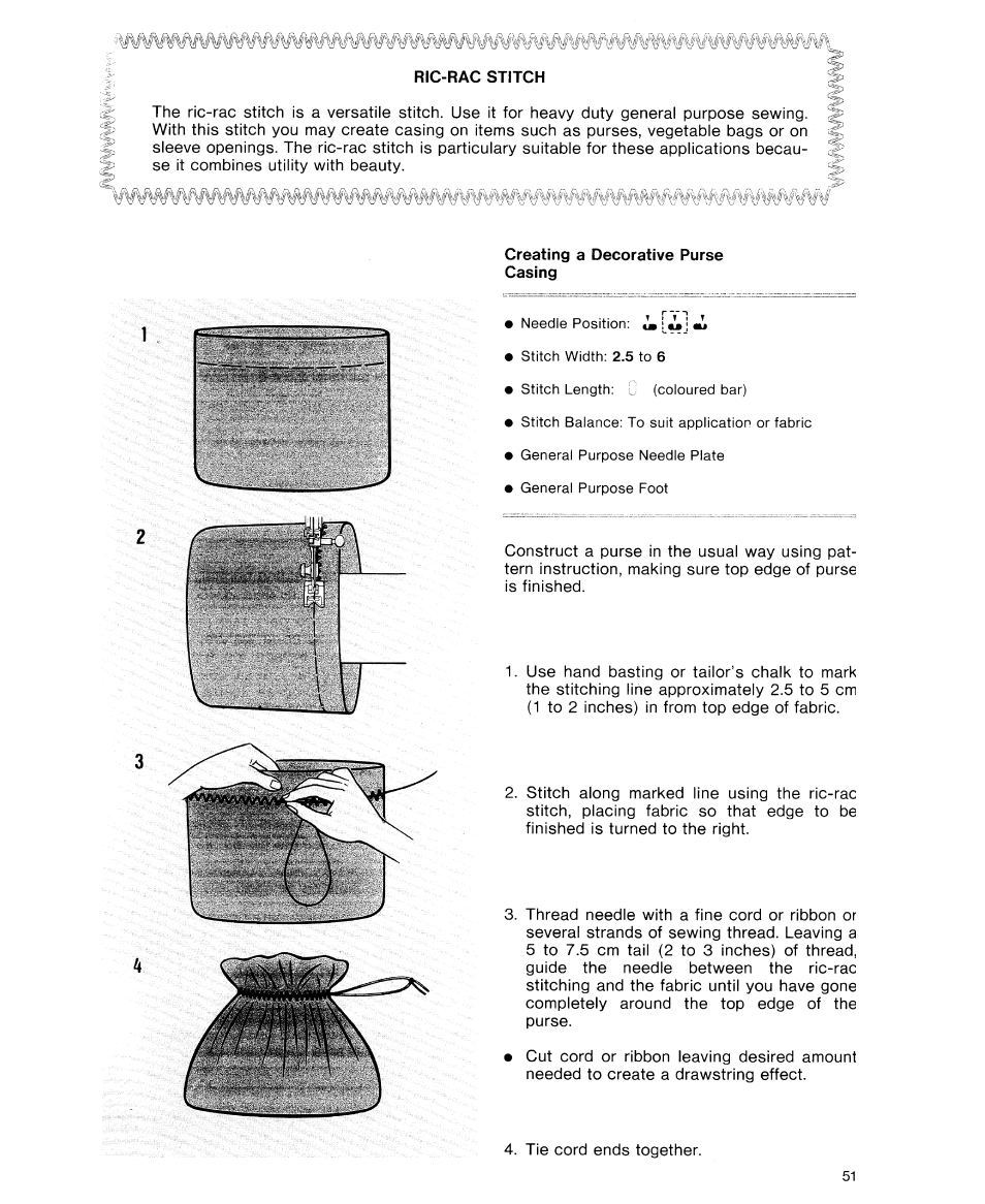 Creating a decorative purse casing | SINGER 9614 User Manual | Page 53 / 76