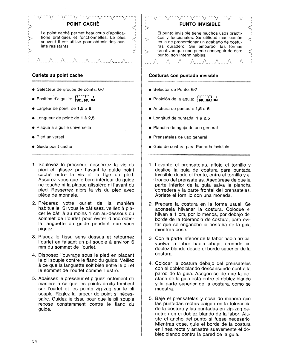 V - a - . a - . a . _ a - . a - - a _ . j | SINGER 9614 User Manual | Page 56 / 76