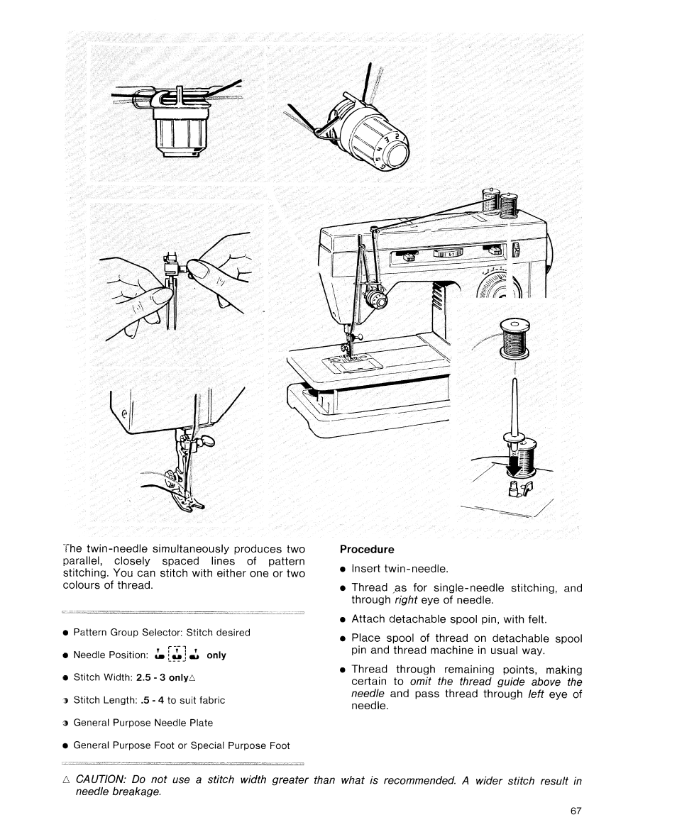 Procedure | SINGER 9614 User Manual | Page 69 / 76
