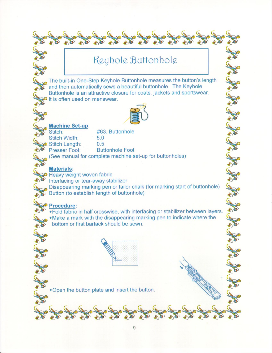 Machine set-up, Materials, Procedure | SINGER 9910-WORKBOOK Quantum User Manual | Page 17 / 64
