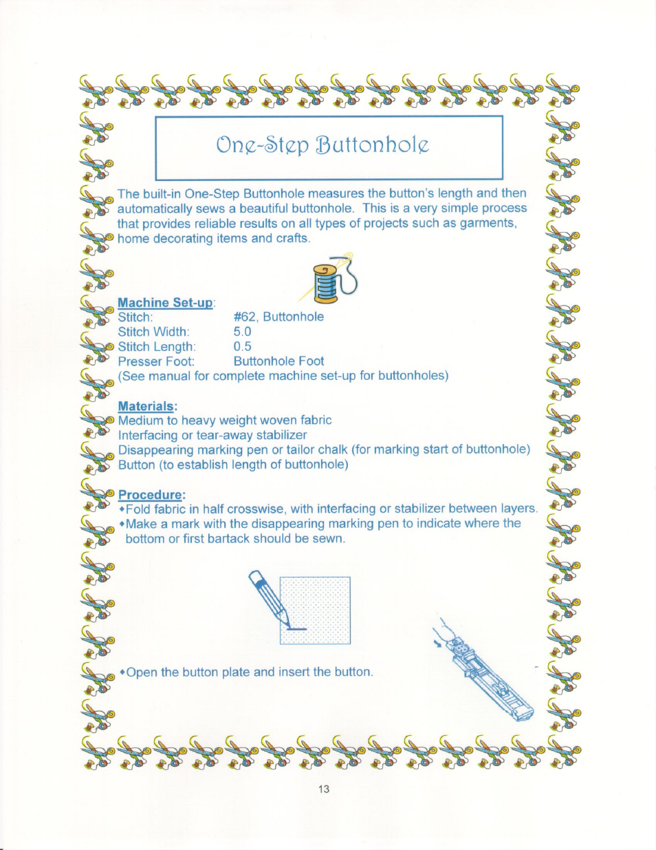 Machine set-up, Materials, Procedure | SINGER 9910-WORKBOOK Quantum User Manual | Page 21 / 64