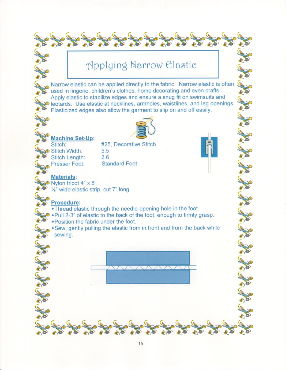 Machine set-up, Materials, Procedure | SINGER 9910-WORKBOOK Quantum User Manual | Page 23 / 64