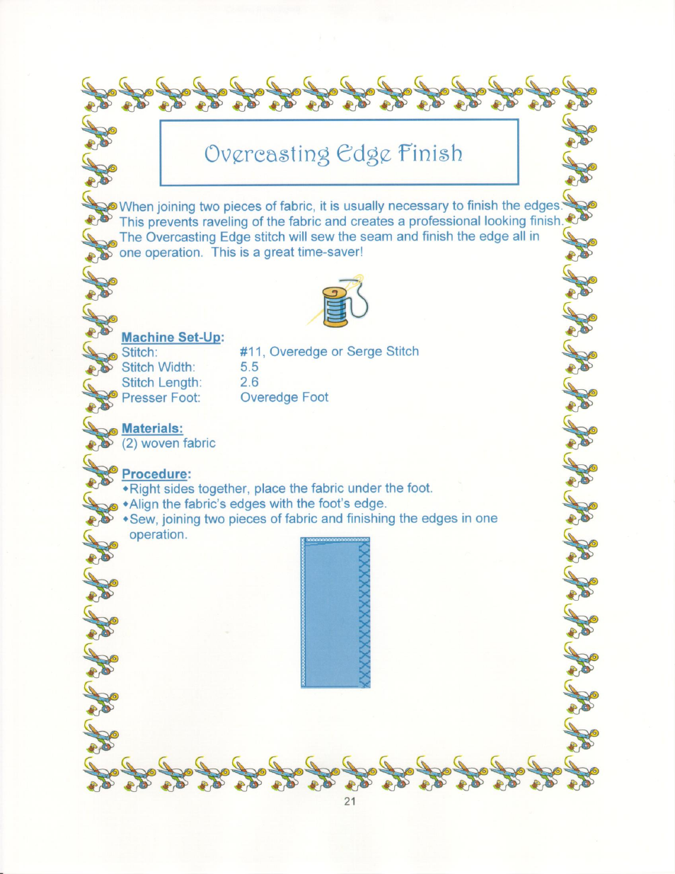 Machine set-up, Materials, Procedure | SINGER 9910-WORKBOOK Quantum User Manual | Page 29 / 64