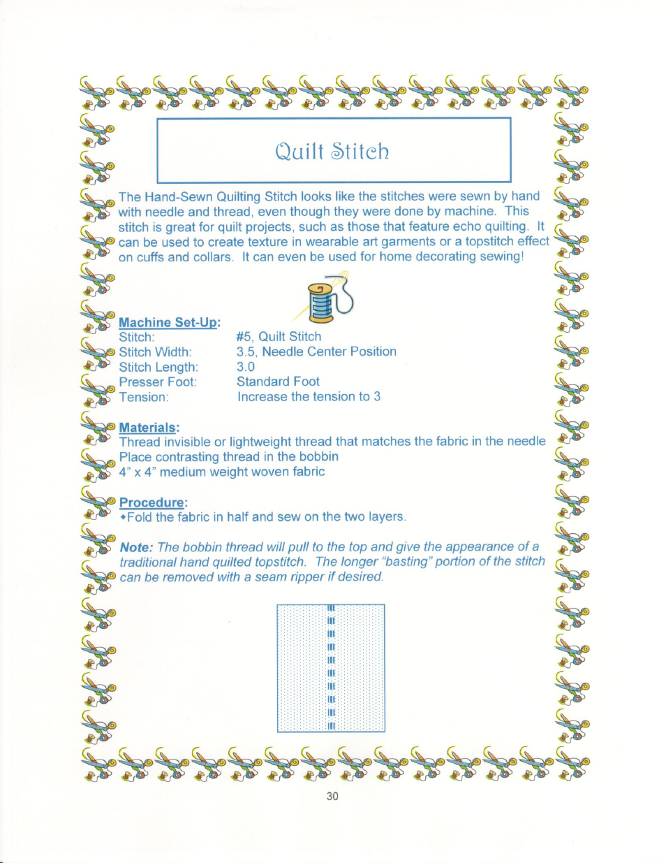 Machine set-up, Materials, Procedure | SINGER 9910-WORKBOOK Quantum User Manual | Page 41 / 64