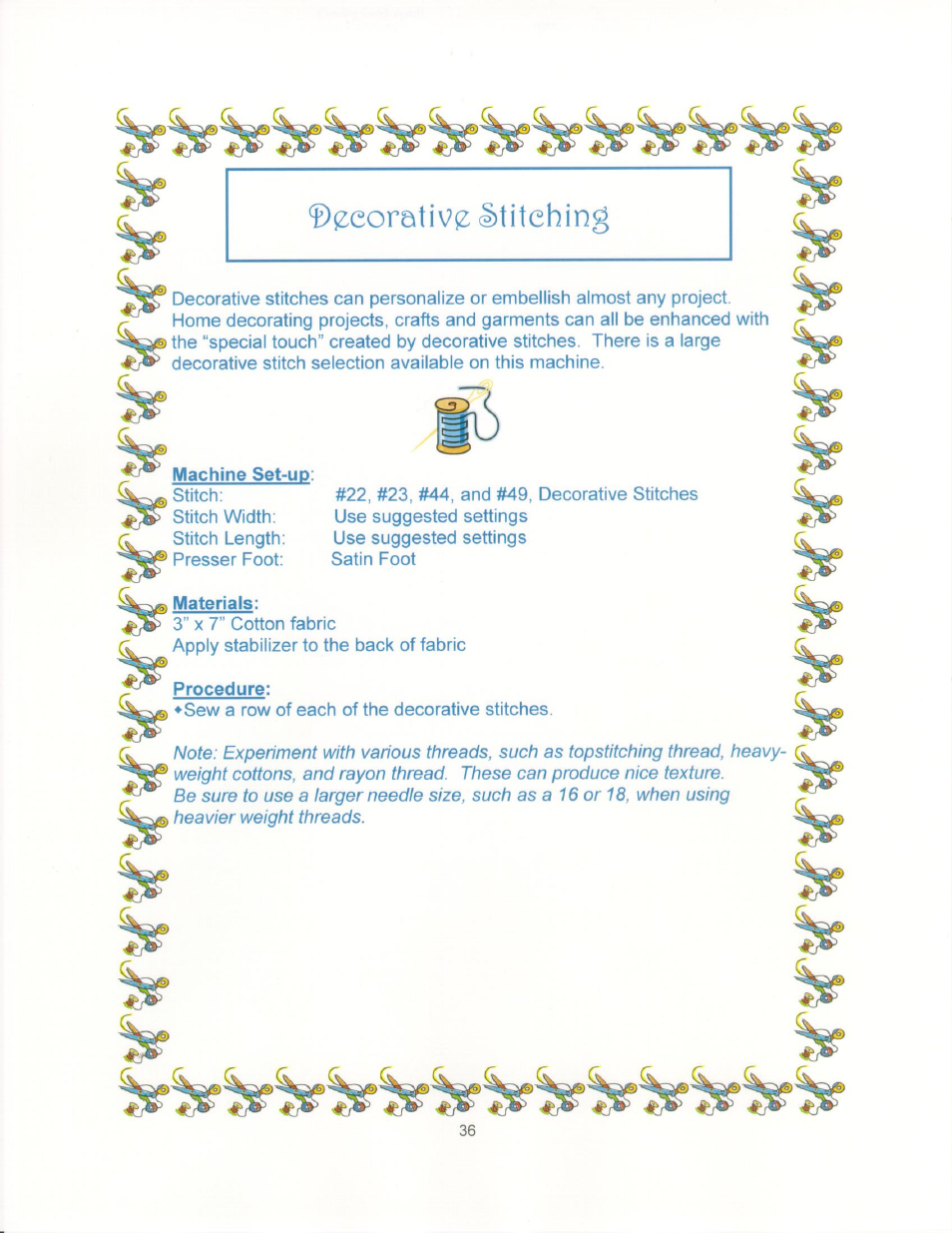 Machine set-up, Materials, Procedure | SINGER 9910-WORKBOOK Quantum User Manual | Page 47 / 64