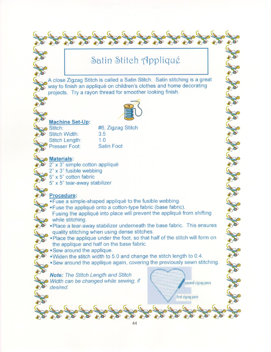 Machine set-up, Materials, Procedure | SINGER 9910-WORKBOOK Quantum User Manual | Page 55 / 64