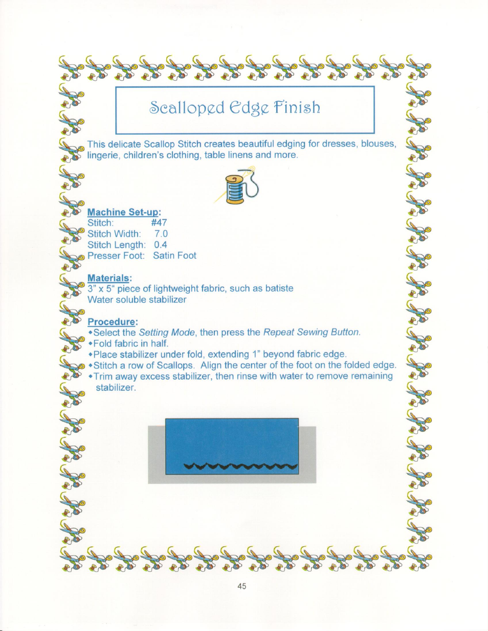 Machine set-up, Materials, Procedure | SINGER 9910-WORKBOOK Quantum User Manual | Page 56 / 64