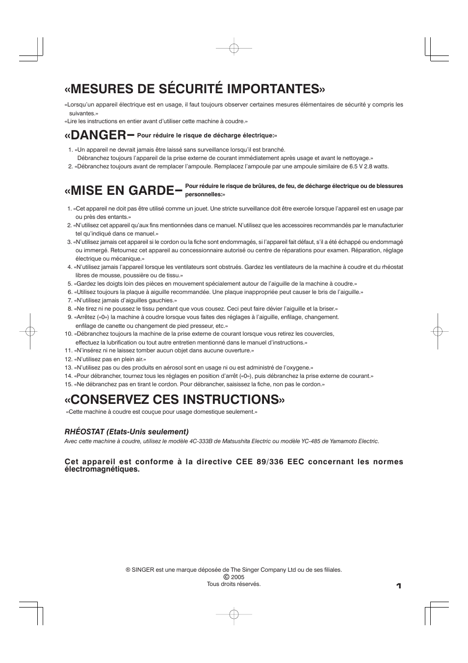 SINGER CE-100 Futura User Manual | 100 pages