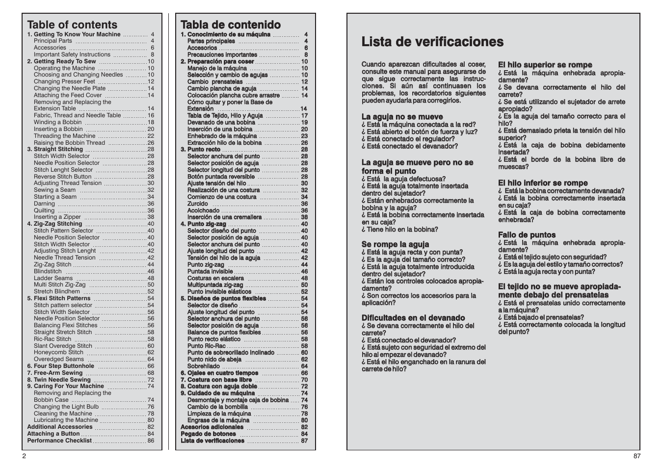 SINGER HD110 User Manual | Page 4 / 46