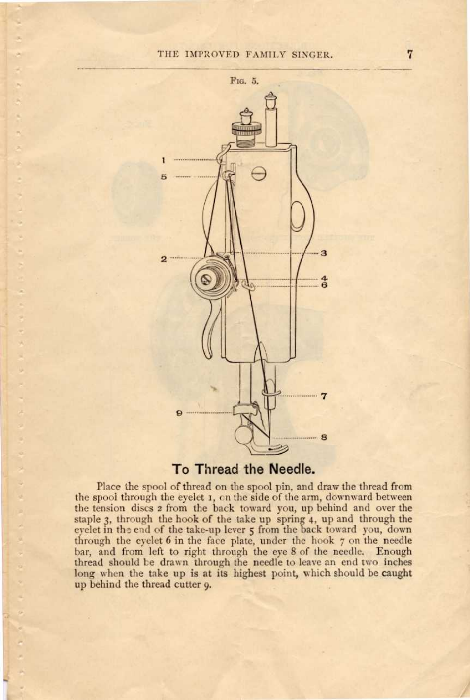 SINGER M100A User Manual | Page 9 / 22