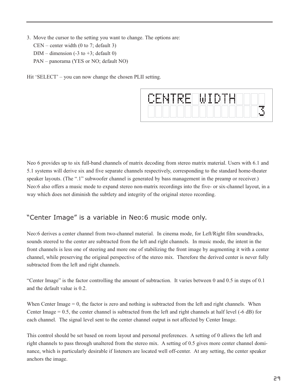 Changing dts neo:6 settings | Bryston SP1.7 User Manual | Page 31 / 40
