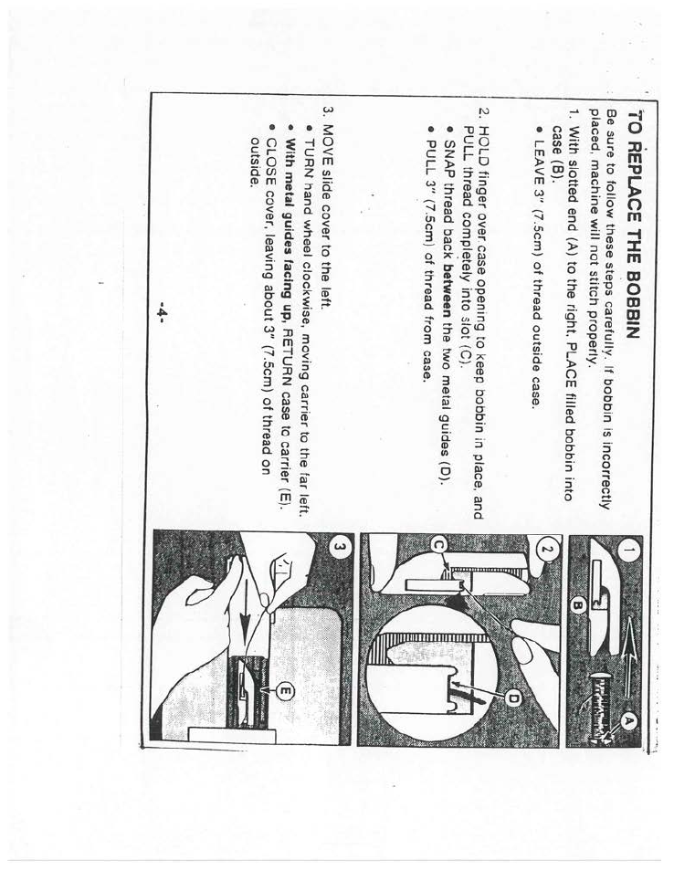 SINGER P-1250 Professional User Manual | Page 5 / 8