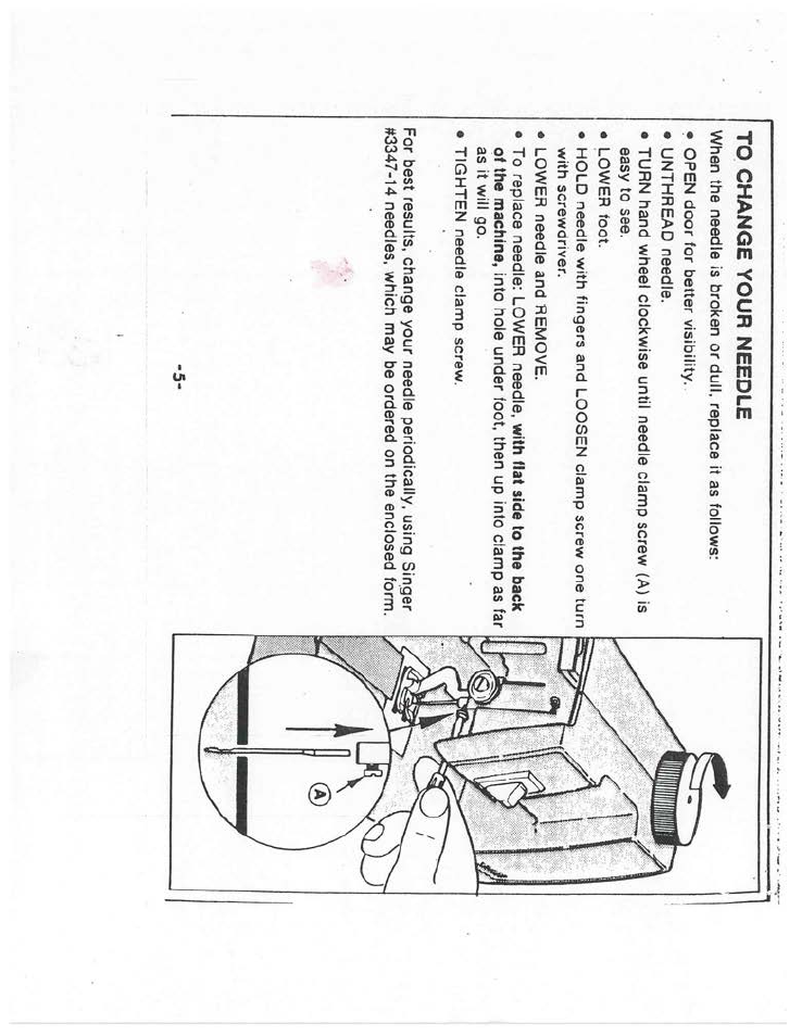 SINGER P-1250 Professional User Manual | Page 6 / 8