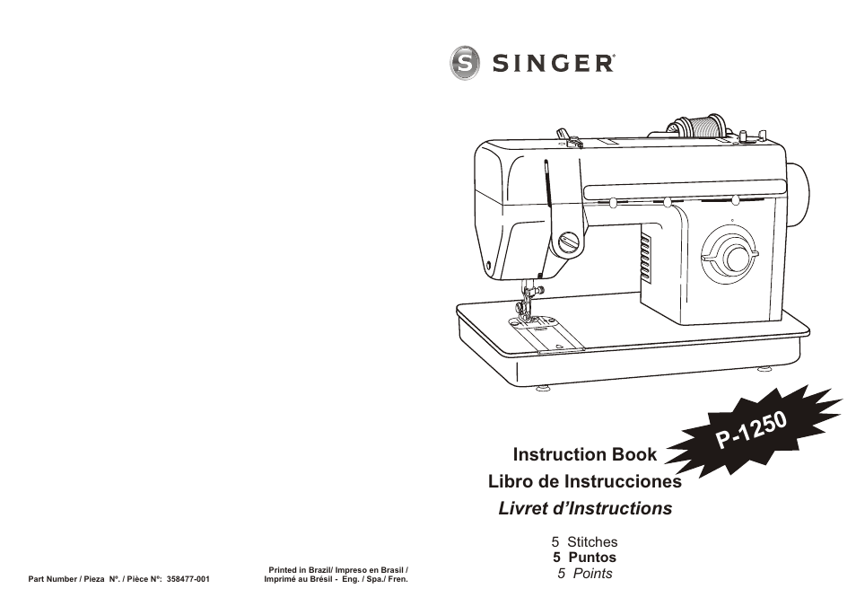SINGER P-1250 PROFESSIONAL Instruction Manual User Manual | 46 pages