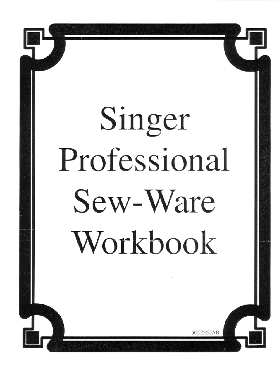 SINGER PSW 1.10-WORKBOOK User Manual | 80 pages