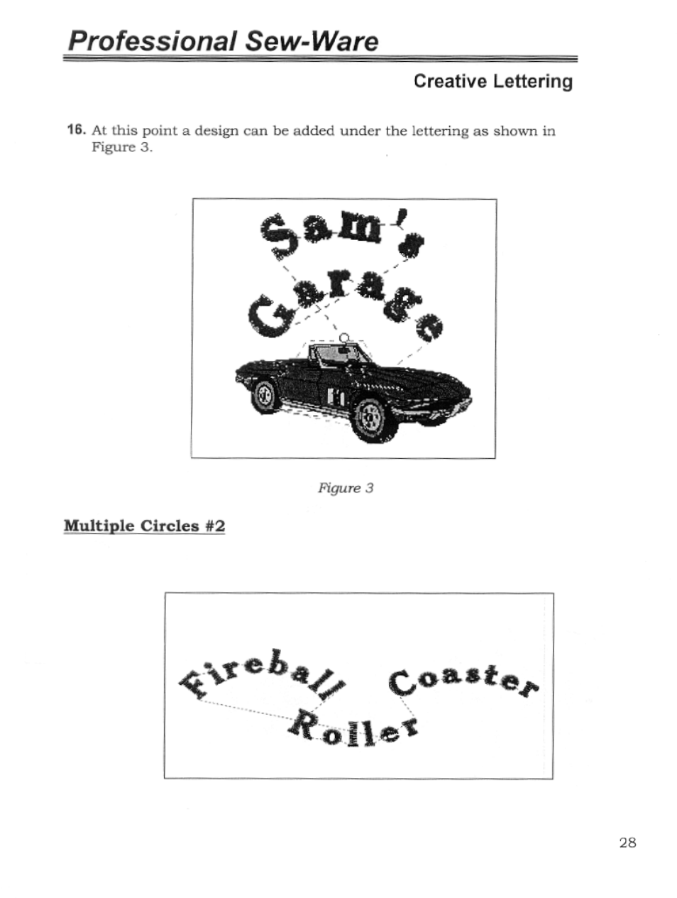 Creative lettering, Professional sew-ware | SINGER PSW 1.10-WORKBOOK User Manual | Page 30 / 80