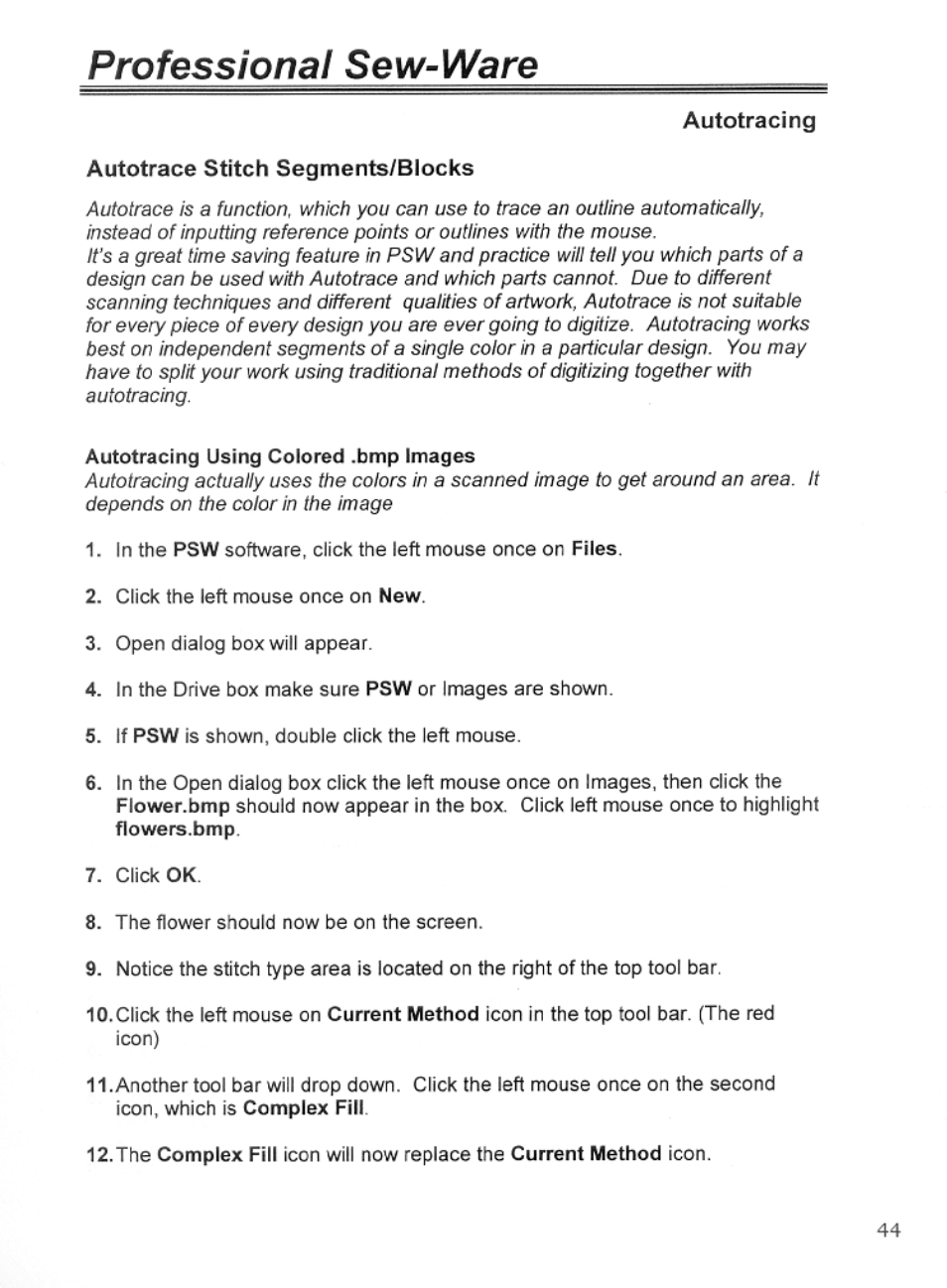 Professional sew-ware | SINGER PSW 1.10-WORKBOOK User Manual | Page 46 / 80