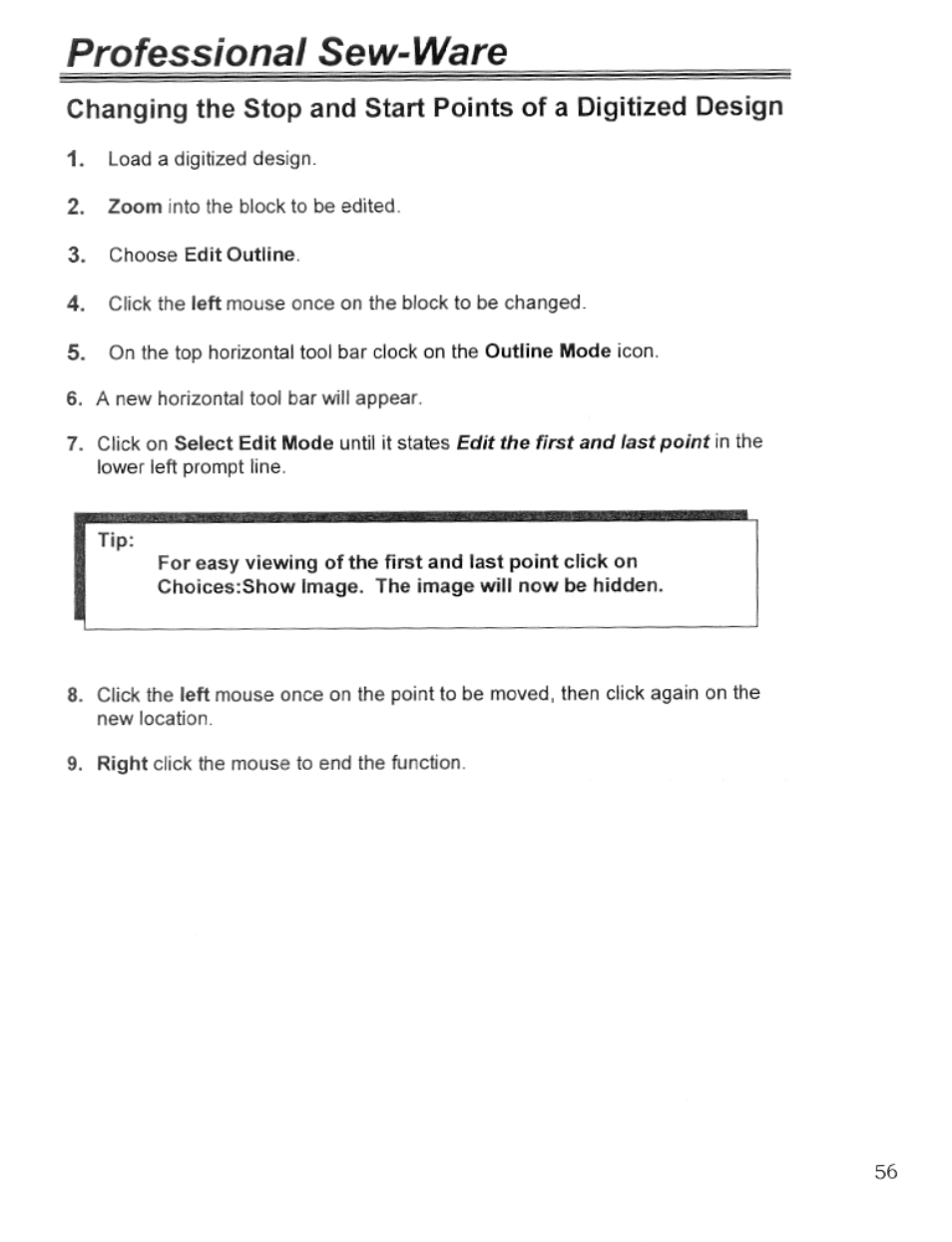 Professional sew-ware | SINGER PSW 1.10-WORKBOOK User Manual | Page 58 / 80