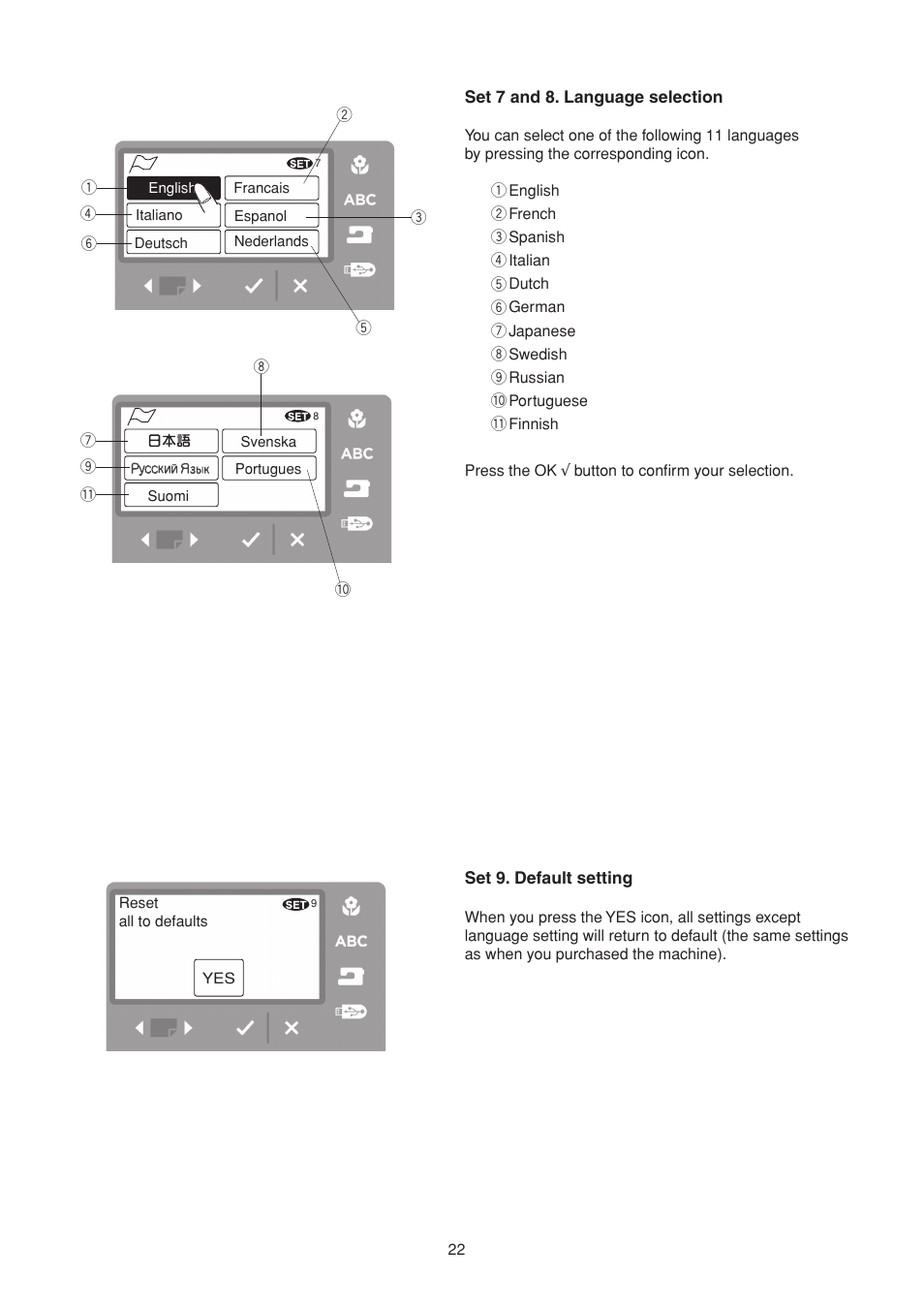 SINGER S10 STUDIO Instruction Manual User Manual | Page 22 / 56