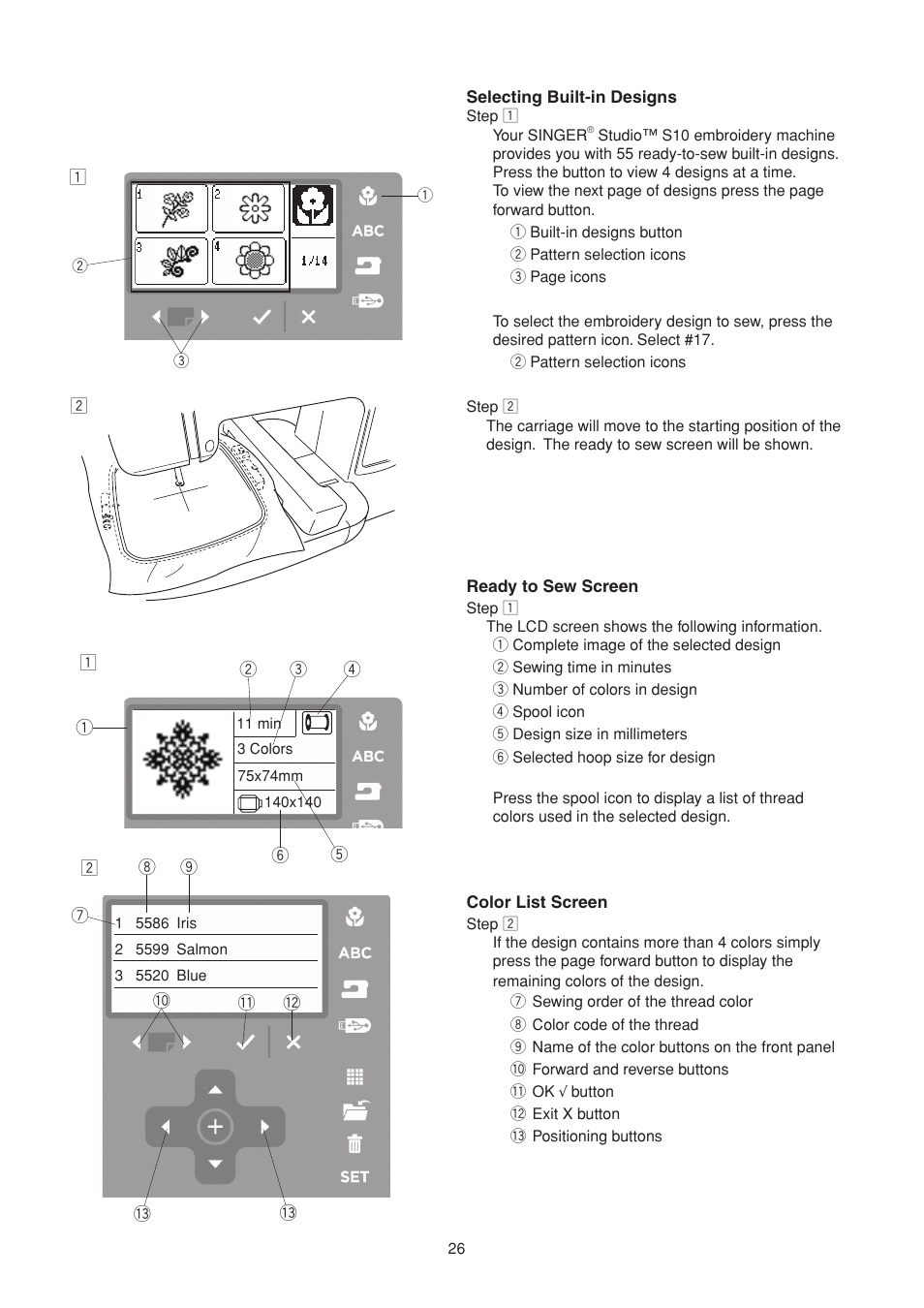 SINGER S10 STUDIO Instruction Manual User Manual | Page 26 / 56
