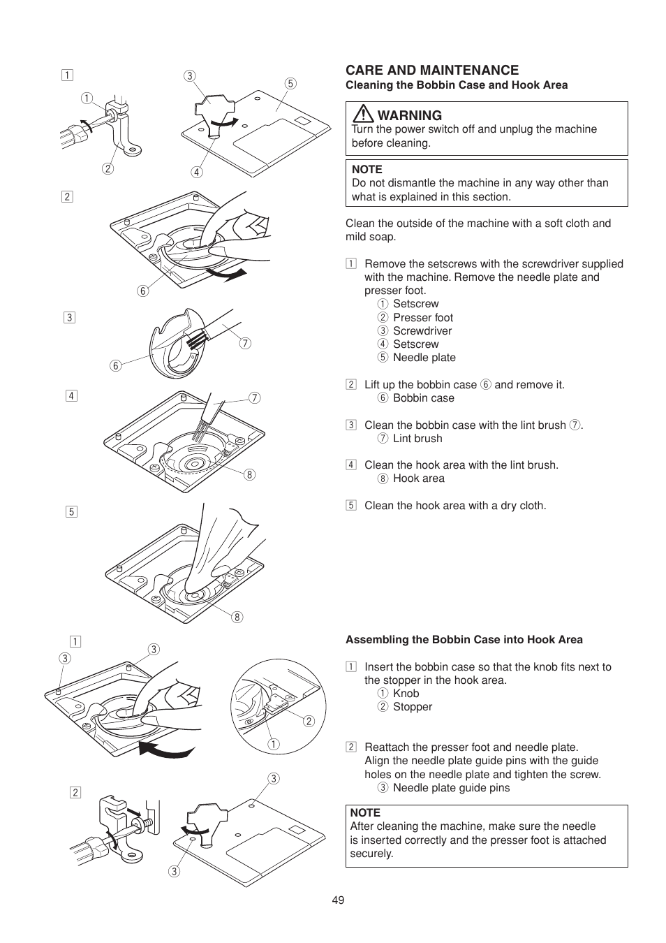 SINGER S10 STUDIO Instruction Manual User Manual | Page 49 / 56