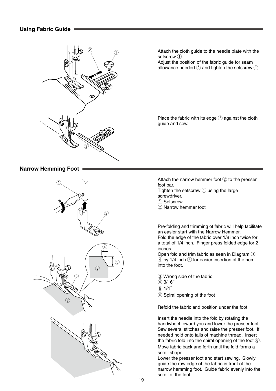 SINGER S18 User Manual | Page 19 / 23