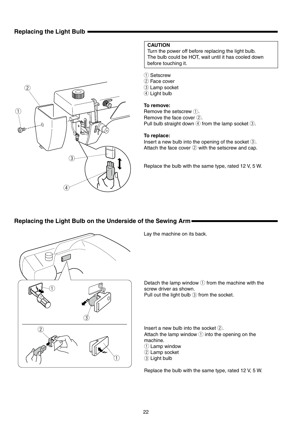 SINGER S18 User Manual | Page 22 / 23