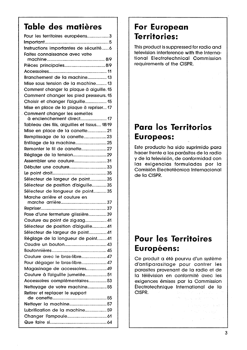 SINGER SM14 Style Mate User Manual | Page 5 / 68