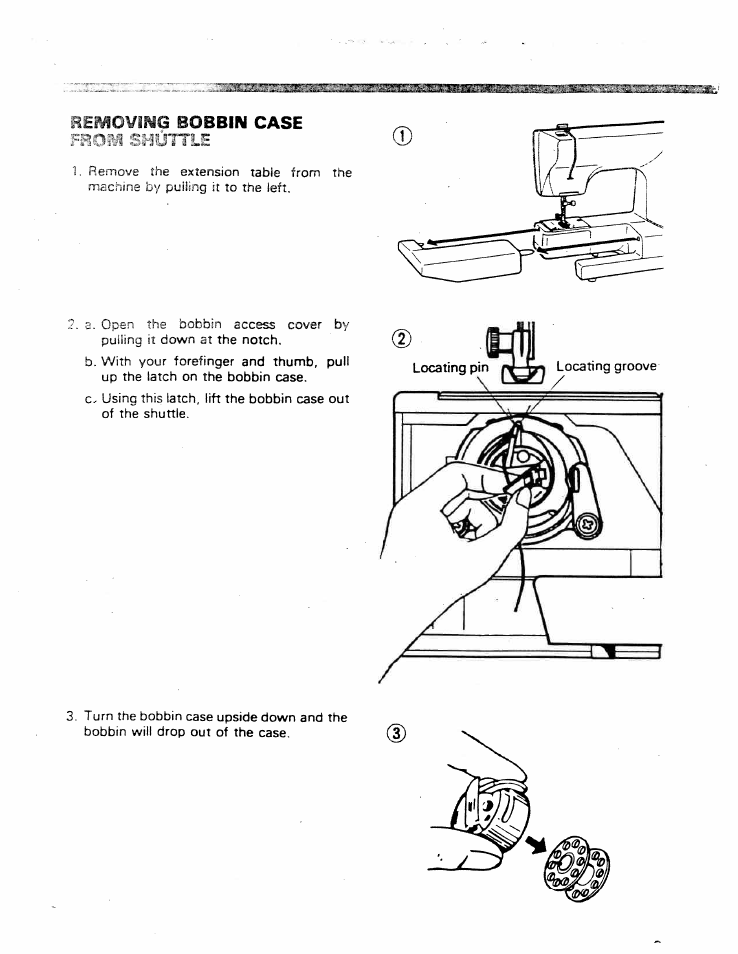 Rbimovmq bobbin case, Rbimovmq, Bobbin | Case | SINGER W ET 10 User Manual | Page 11 / 42