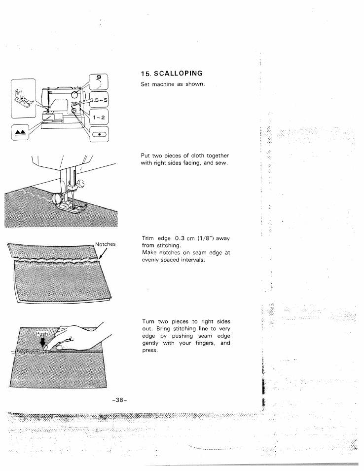 Scalloping | SINGER W1015 Elgin User Manual | Page 41 / 50