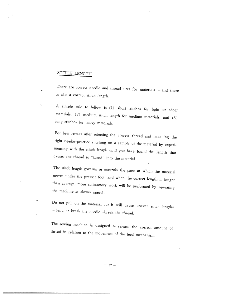 SINGER W102 User Manual | Page 30 / 32