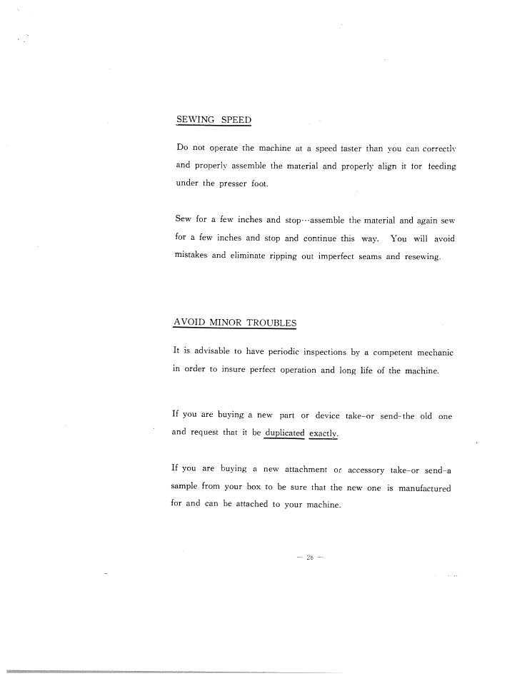SINGER W102 User Manual | Page 31 / 32