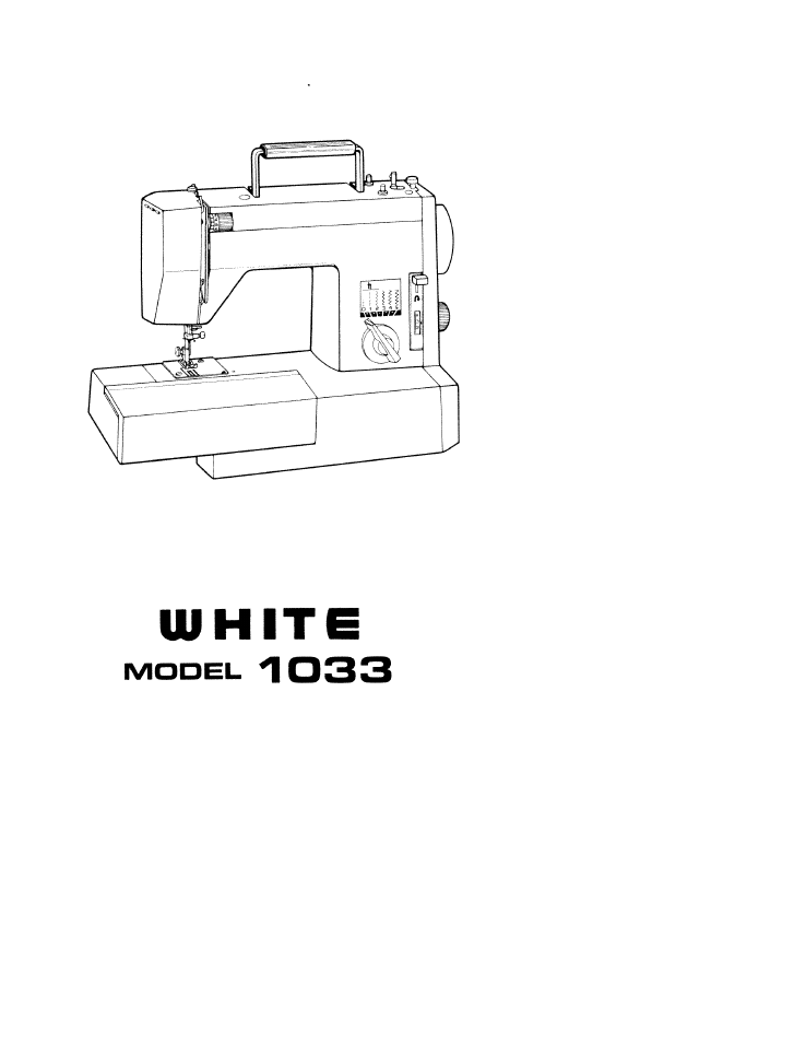 SINGER W1033 User Manual | 32 pages