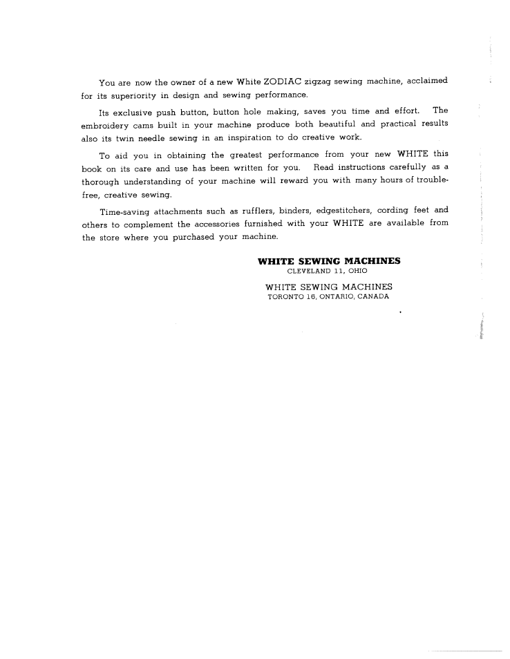 SINGER W1065 User Manual | Page 2 / 51