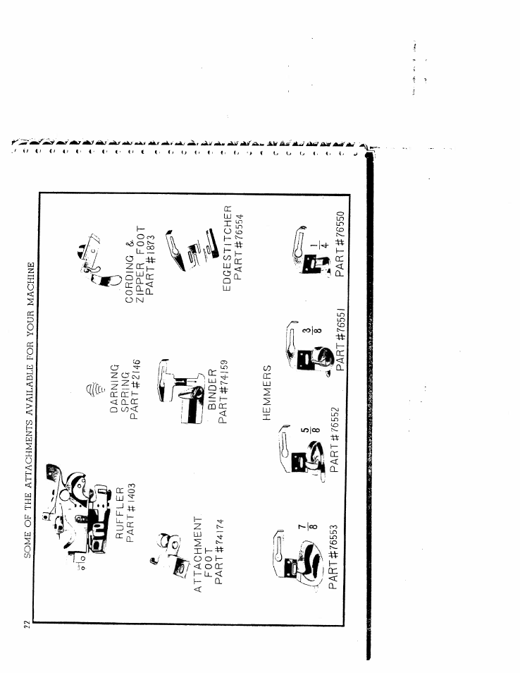 SINGER W1066 (older model) User Manual | Page 22 / 29