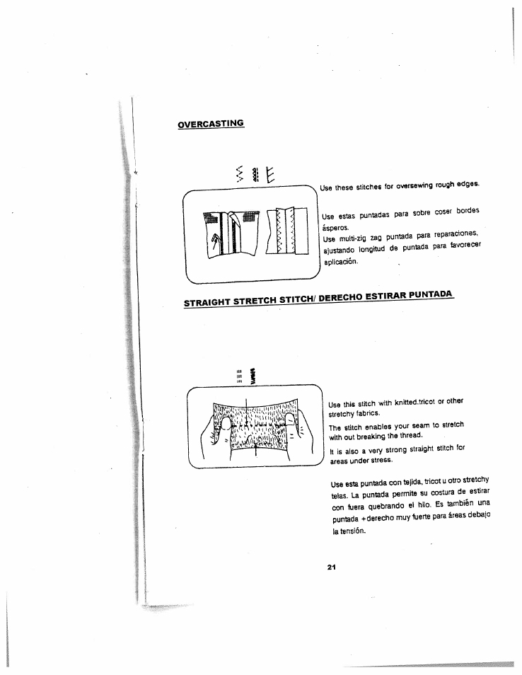 Overcasting | SINGER W1126 User Manual | Page 27 / 38