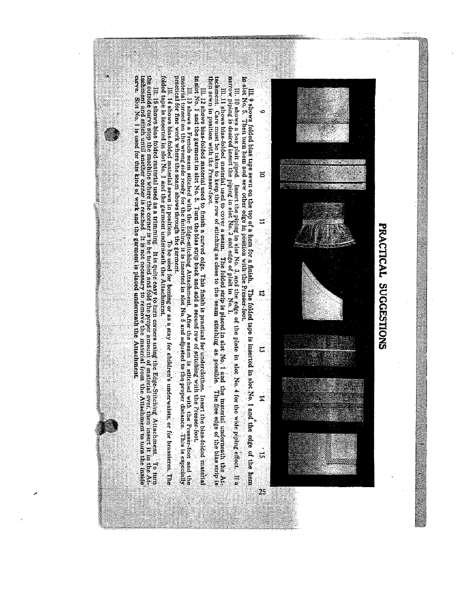 Practical suggestions | SINGER W12 User Manual | Page 25 / 27
