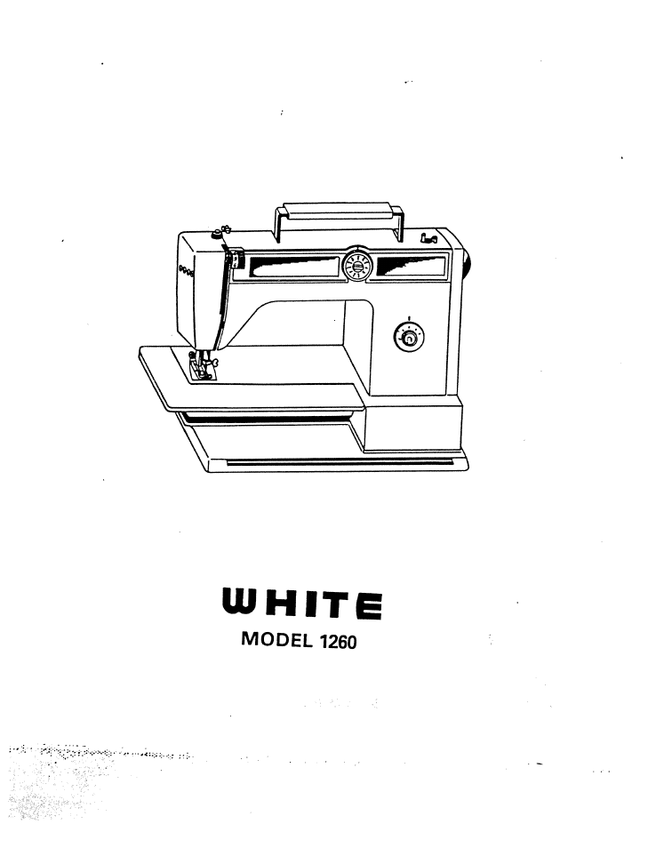 SINGER W1260 User Manual | 54 pages