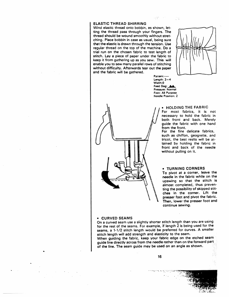 SINGER W1260 User Manual | Page 18 / 54