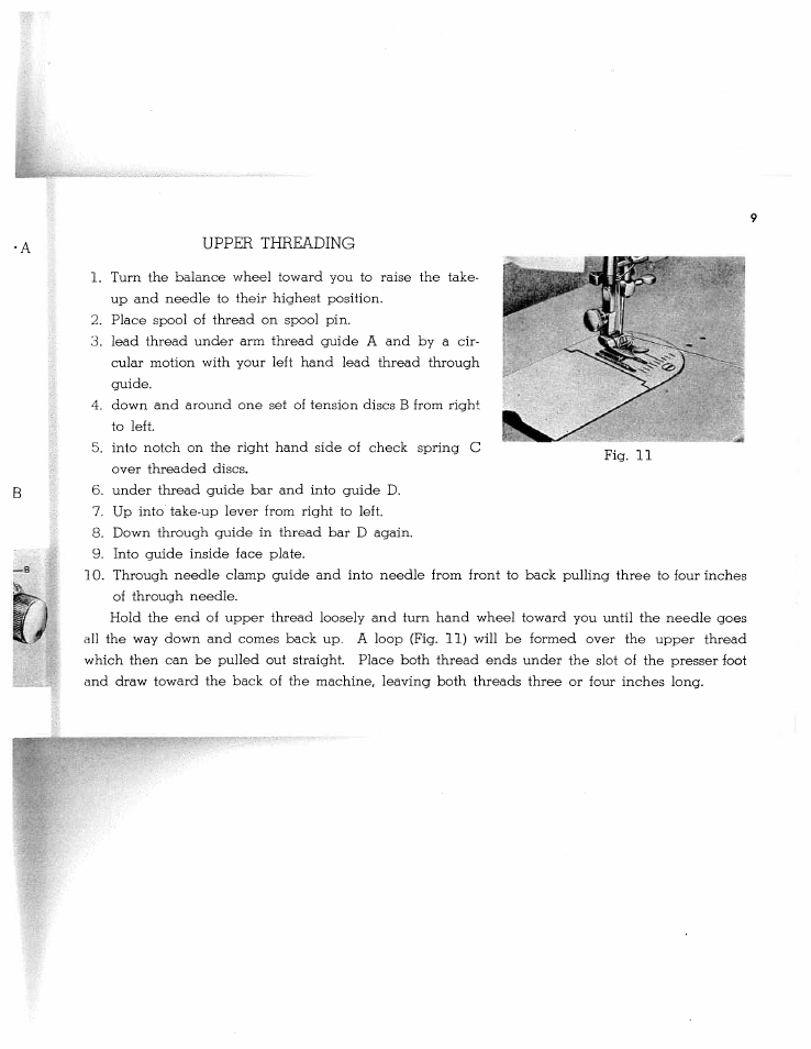 Upper threading | SINGER W1268 User Manual | Page 12 / 37