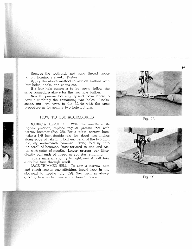 How to use accessories | SINGER W1268 User Manual | Page 22 / 37