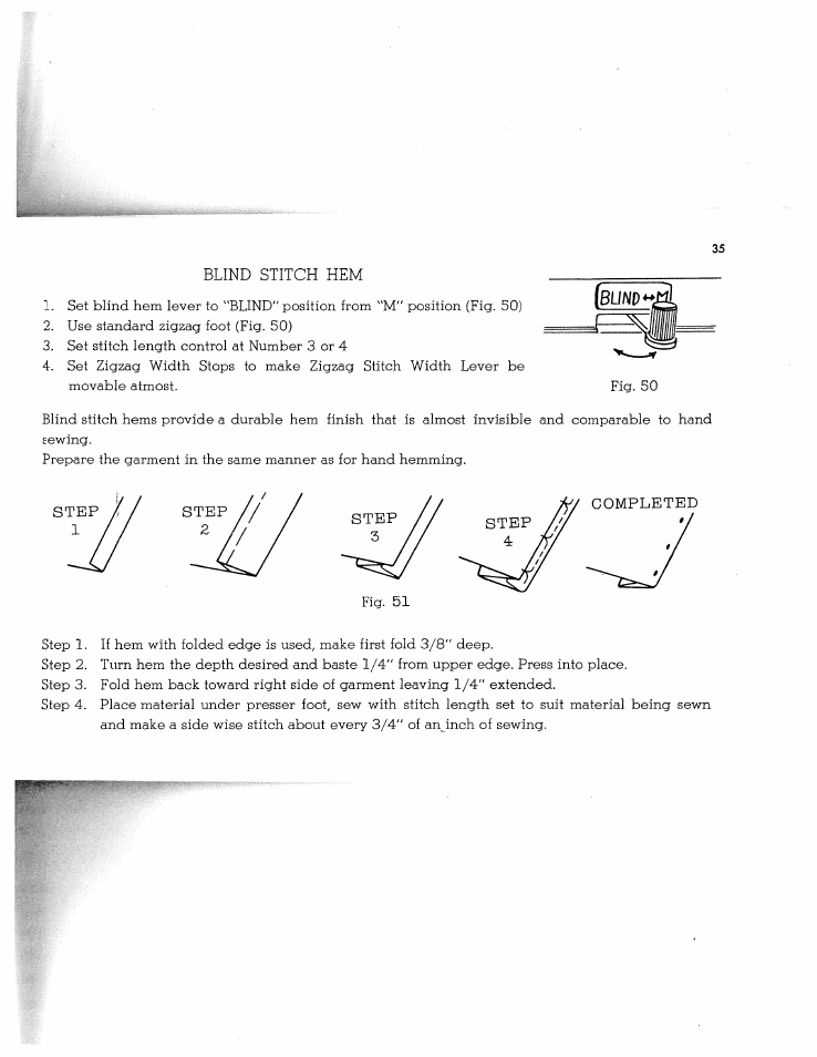 Blind stitch hem | SINGER W1268 User Manual | Page 37 / 37