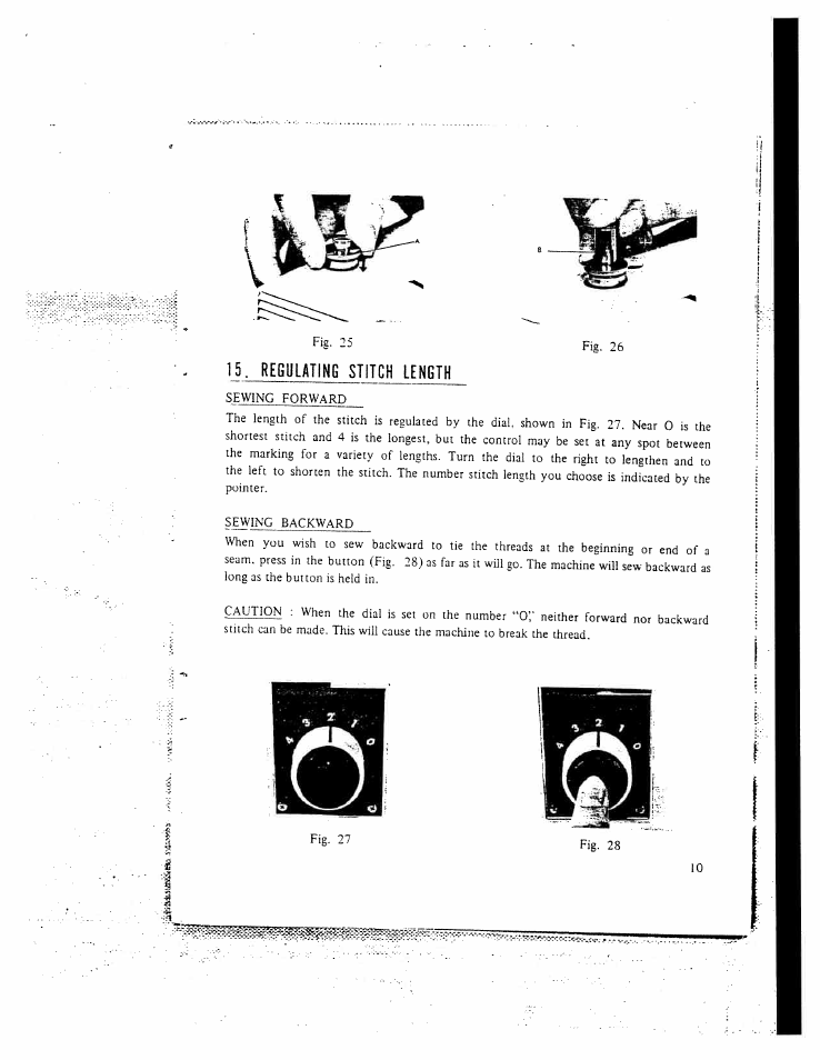 Regulating stitch length | SINGER W130 User Manual | Page 12 / 27