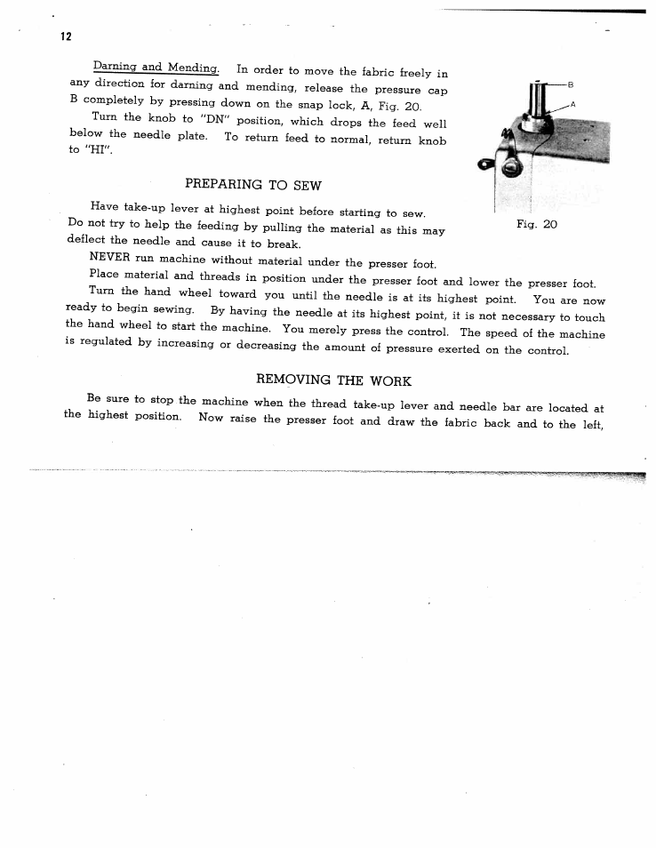 SINGER W1314 User Manual | Page 14 / 20