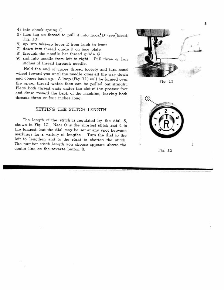Setting the stitch length | SINGER W1317 User Manual | Page 11 / 21